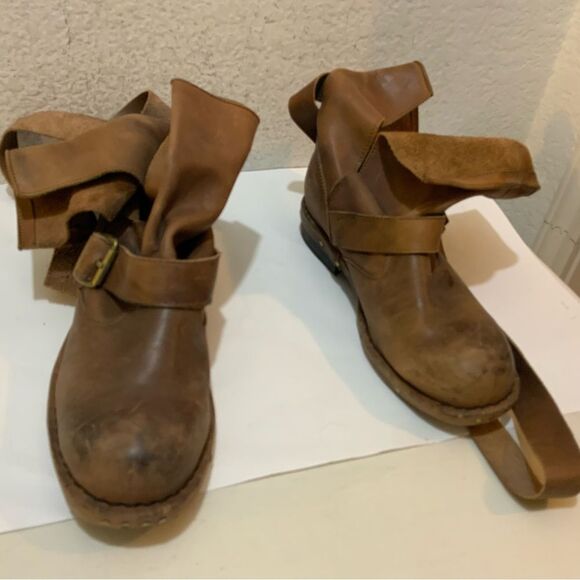 Jeffrey Campbell Brit Wrap Straps Moto Boots Size 8 - Picture 3 of 16